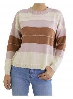 Maglia a righe girocollo